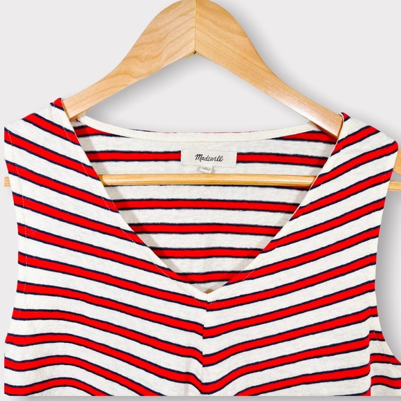 Madewell Chevron Stripe Swingy Tank Top - Picture 3 of 6